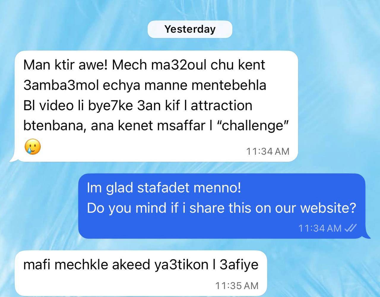 Client message