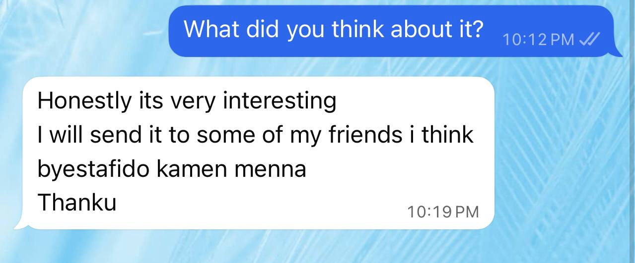 Client message